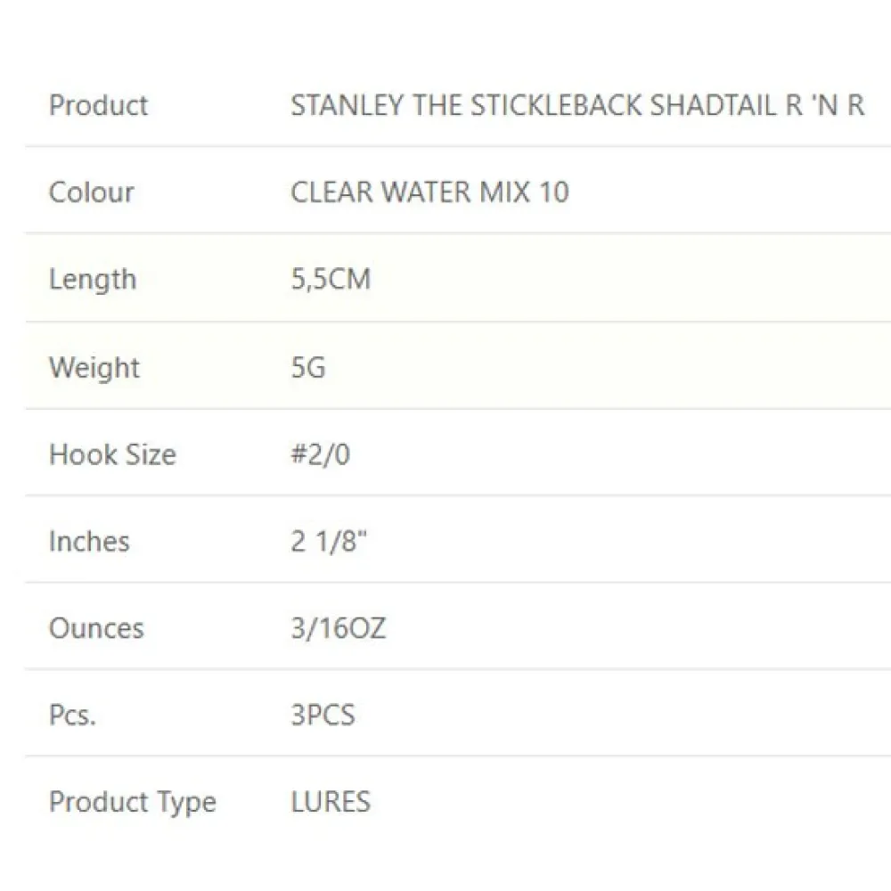 Купить Westin P229-1004-222-UNIT Мягкий приманка Stanley The Stickleback Shadtail R N R Clear Water Mix 5g 55 mm 3 Единицы 10 7ft.ru в интернет магазине Семь Футов