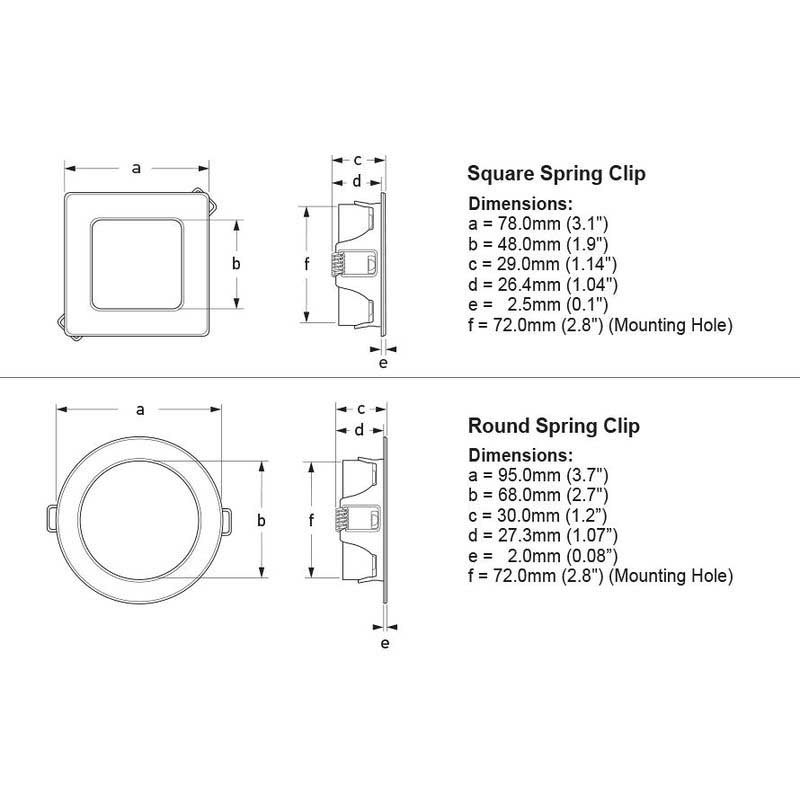 Купить Hella marine 2JA 958 340-011 EuroLED 95 Белый красный потолочный светильник White 7ft.ru в интернет магазине Семь Футов