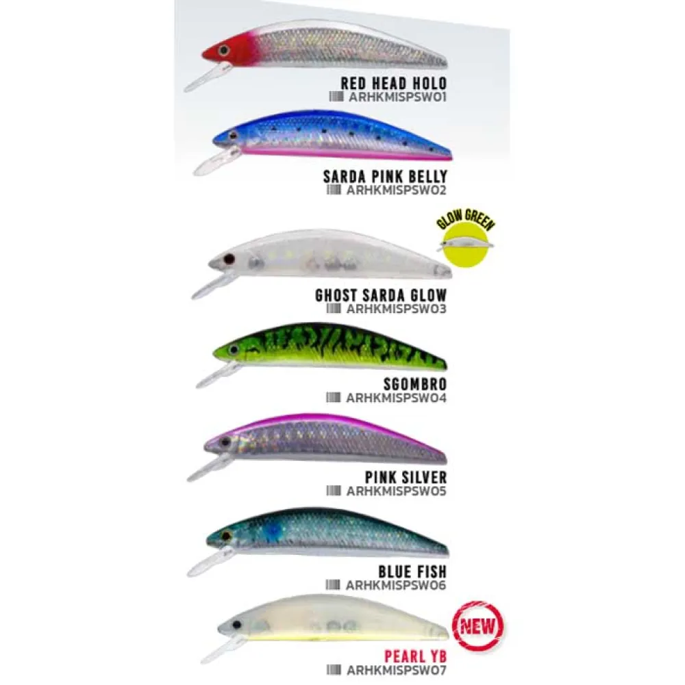 Купить Herakles ARHKMISPSW01 Minnow Mizu Salt Water Suspending 4.8g 70 mm  Red Head Holo 7ft.ru в интернет магазине Семь Футов