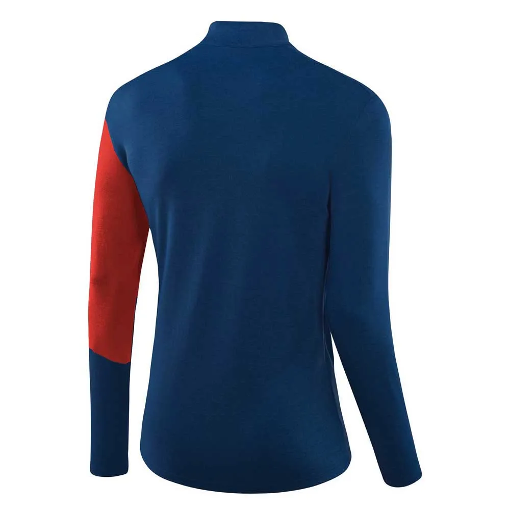 Купить Loeffler 26248-477-50 Базовый слой с длинным рукавом Block Transtex® Merino Dark Blue / Rusty 50 7ft.ru в интернет магазине Семь Футов