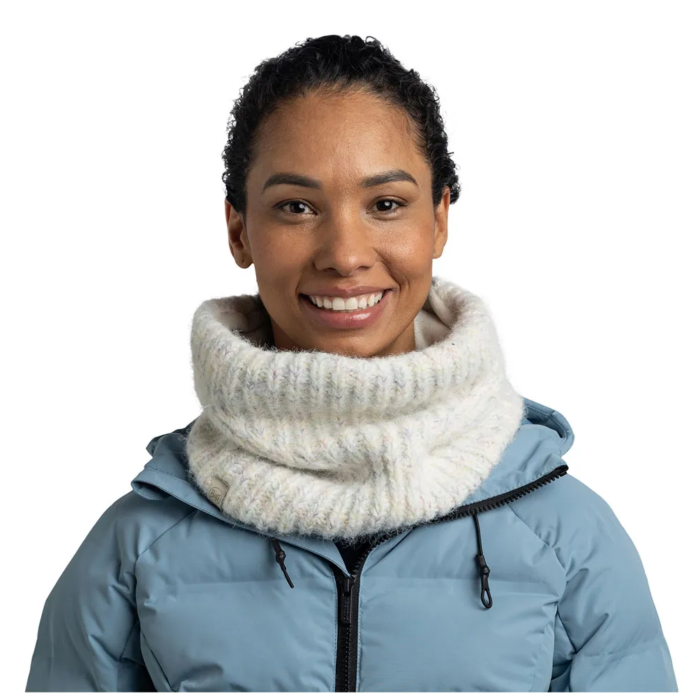 Купить Buff ® 136634.000.10.00 Шарф-хомут Knitted & Fleece Eyla White 15x10x5 7ft.ru в интернет магазине Семь Футов