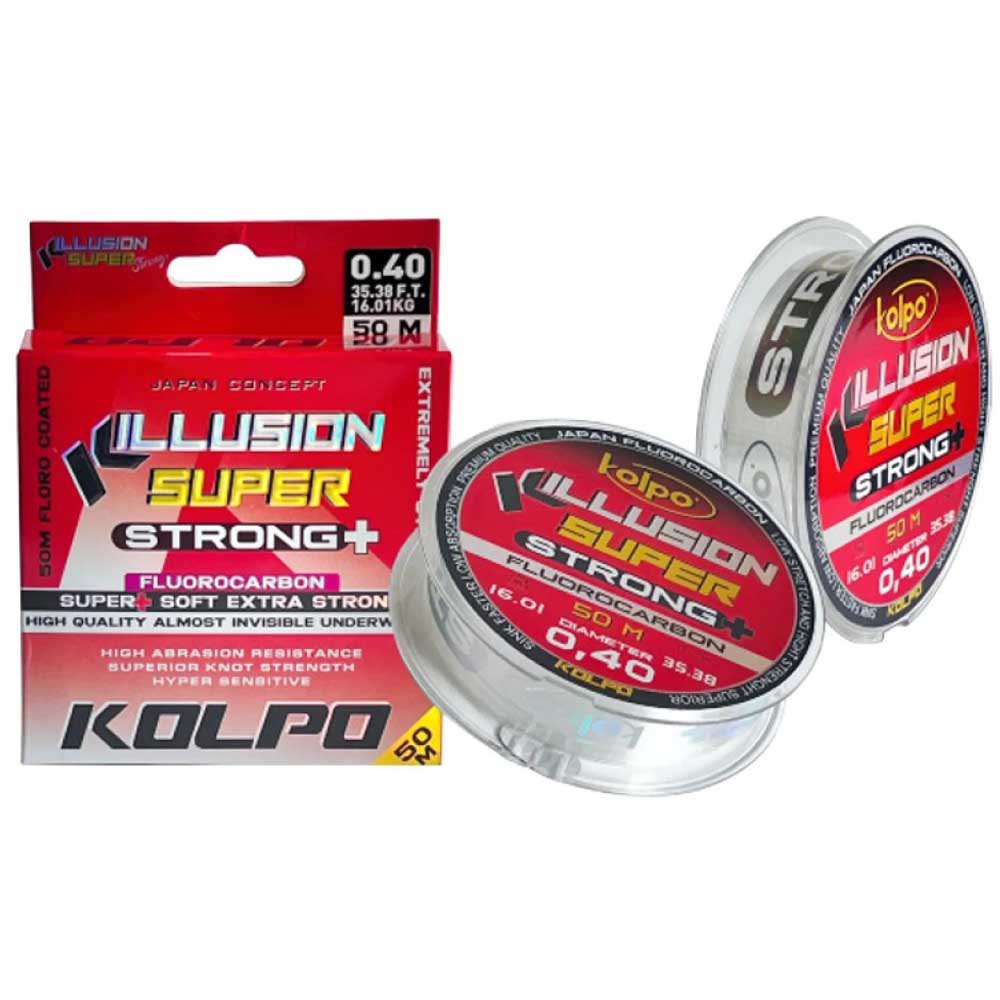 Купить Kolpo 0450000-12 фторуглерод Illusion Super Strong 50 m  Clear 0.120 mm 7ft.ru в интернет магазине Семь Футов