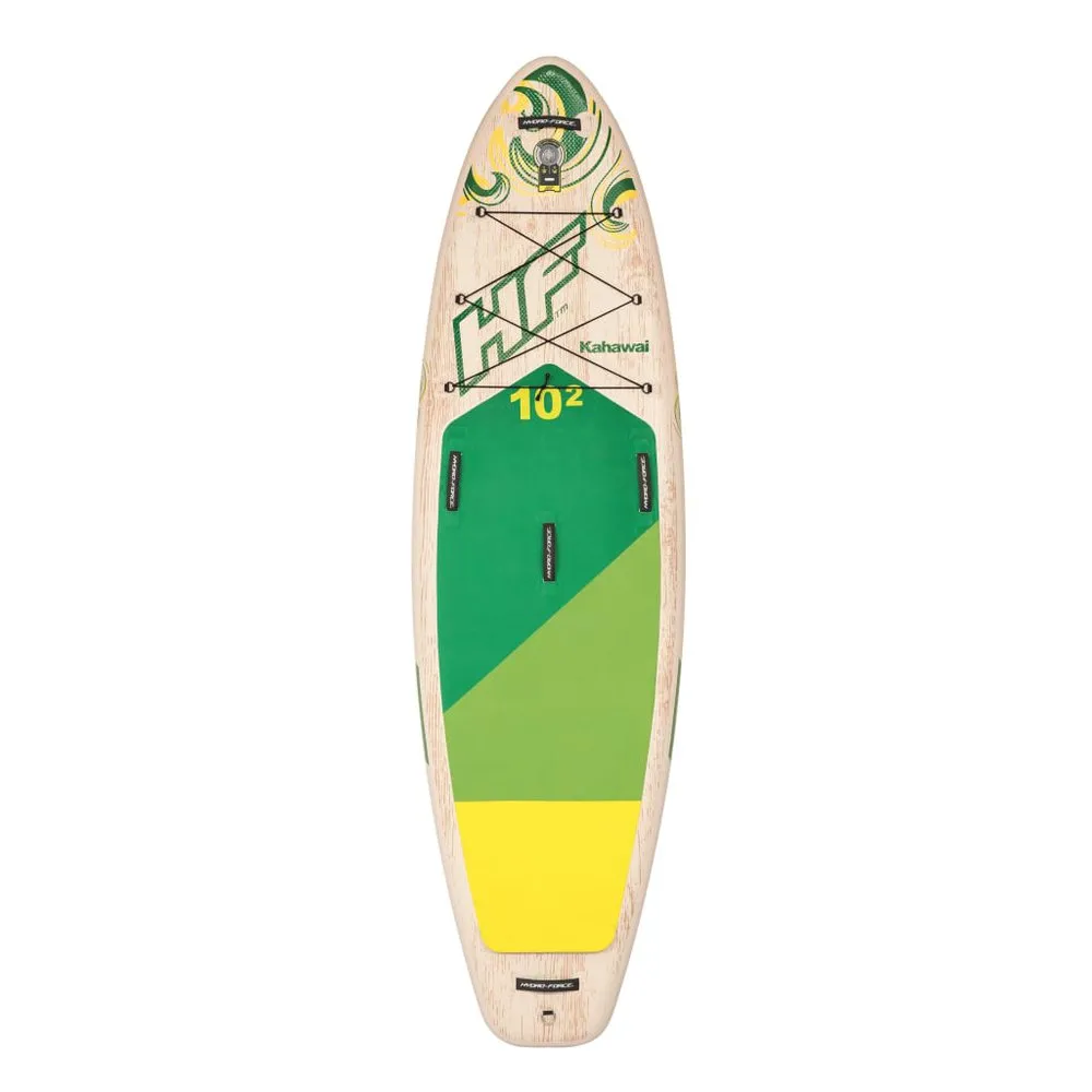 Купить Bestway 91660 Надувной комплект для падлбординга Hydro-Force Kahawai 10´2´´ Green / Cream / Yellow 130x60x30 310 cm 7ft.ru в интернет магазине Семь Футов