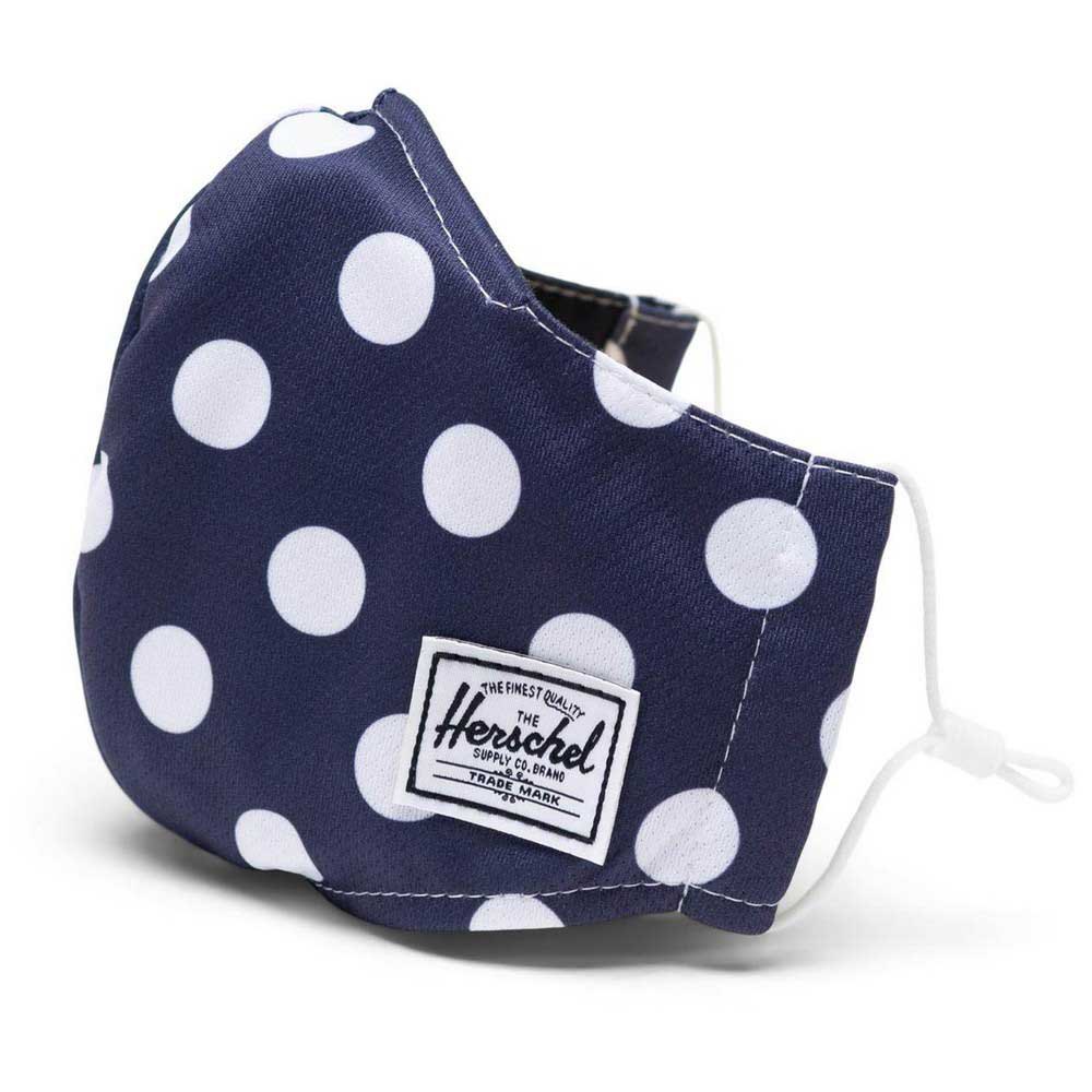 Купить Herschel 10974-04929-OS Classic Fitted Маска для лица Голубой Peacoat Polka Dot 7ft.ru в интернет магазине Семь Футов