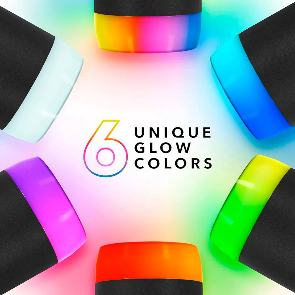 Купить Hidrate hi-007-012-os Умная водная бутылка с LED-подсветкой 620ml Black 20x10x10 7ft.ru в интернет магазине Семь Футов