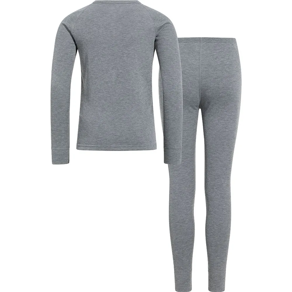 Купить Odlo 196779-15700-116 Комплект термобелья с длинным рукавом Active Warm Trend Grey Melange 30x22x4 6 Years 7ft.ru в интернет магазине Семь Футов