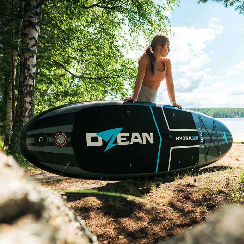 Купить Ozean 51003-bb Надувной комплект для падлбординга Hydra 320 Black / White / Blue 89x36x30 320 cm 7ft.ru в интернет магазине Семь Футов