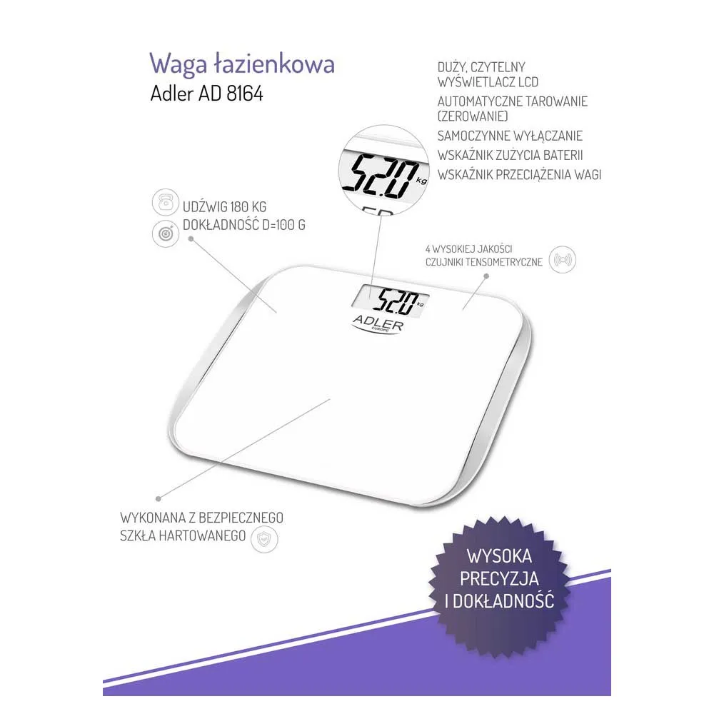 Купить Adler ad 8164 Весы  White 35x31x10 7ft.ru в интернет магазине Семь Футов