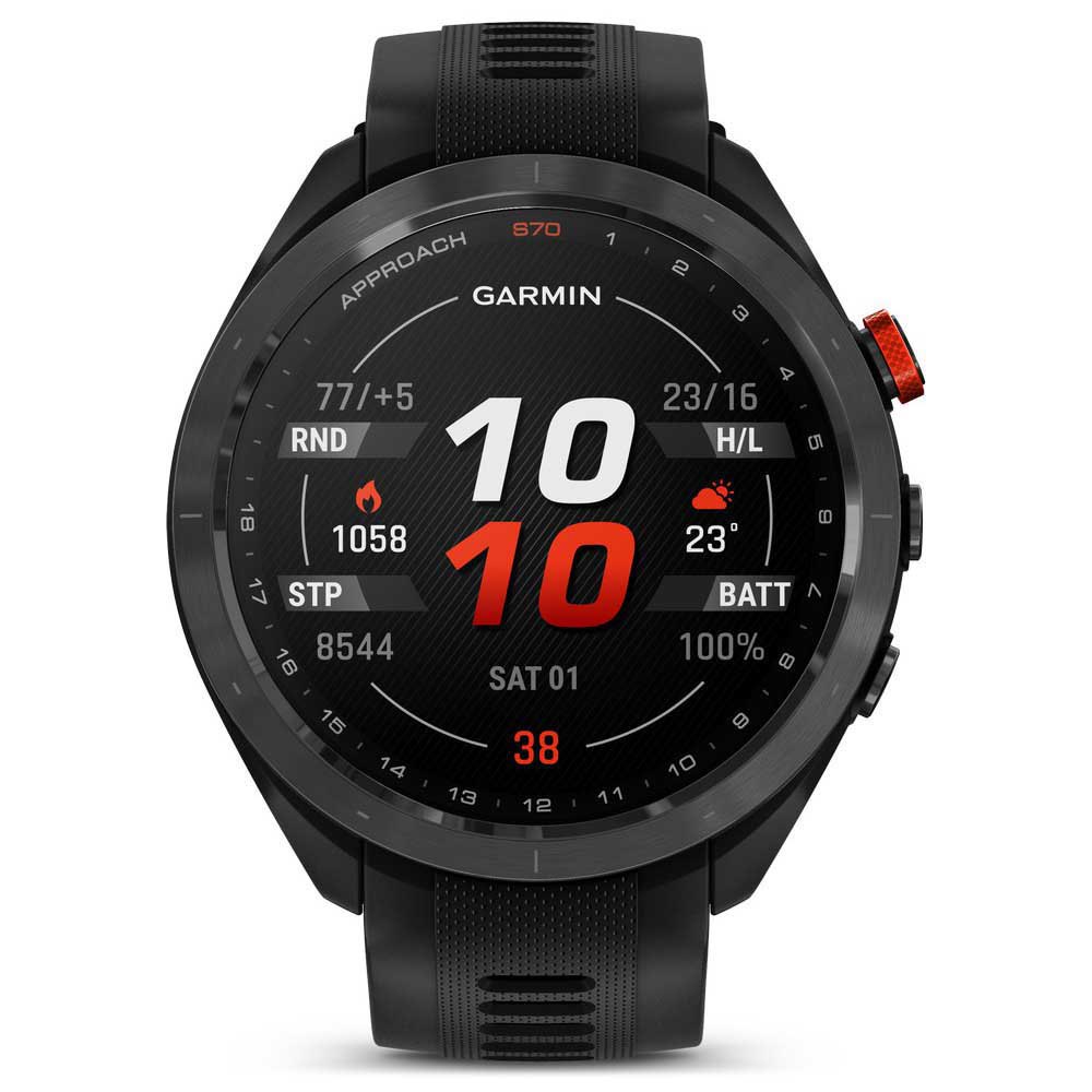 Купить Garmin 010-02746-12 Approach® S70 47 mm Часы  Black / Black 7ft.ru в интернет магазине Семь Футов