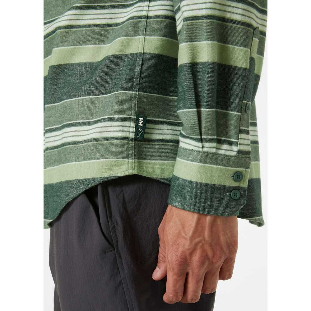 Купить Helly hansen 62731_476-M Футболка Lokka Organic Flannel Зеленый Spruce Stripe M 7ft.ru в интернет магазине Семь Футов