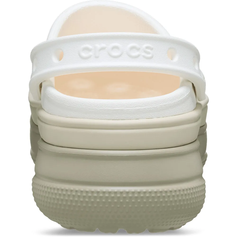Купить Crocs 211355-0wv-m6w8 Деревянные башмаки Classic Stacked Chalk 35x25x15 EU 38 7ft.ru в интернет магазине Семь Футов