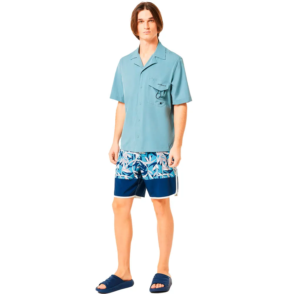 Купить Oakley FOA405404-6HO-32 плавательные шорты Session rc 19´´ boardshort Голубой Aop Colar Reef Pacific 32 7ft.ru в интернет магазине Семь Футов
