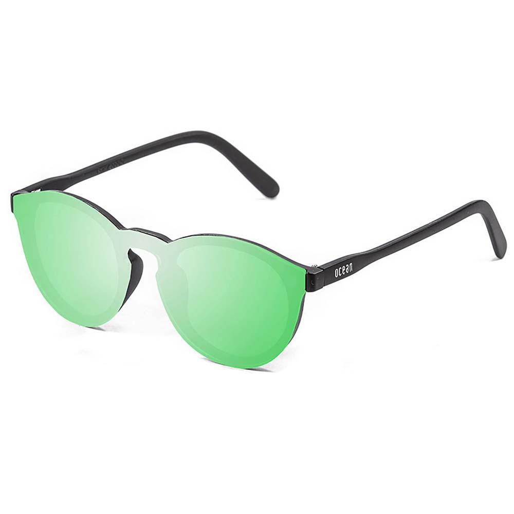 Купить Ocean sunglasses 75004.0 поляризованные солнцезащитные очки Milan Matte Black Revo Green Flat/CAT3 7ft.ru в интернет магазине Семь Футов