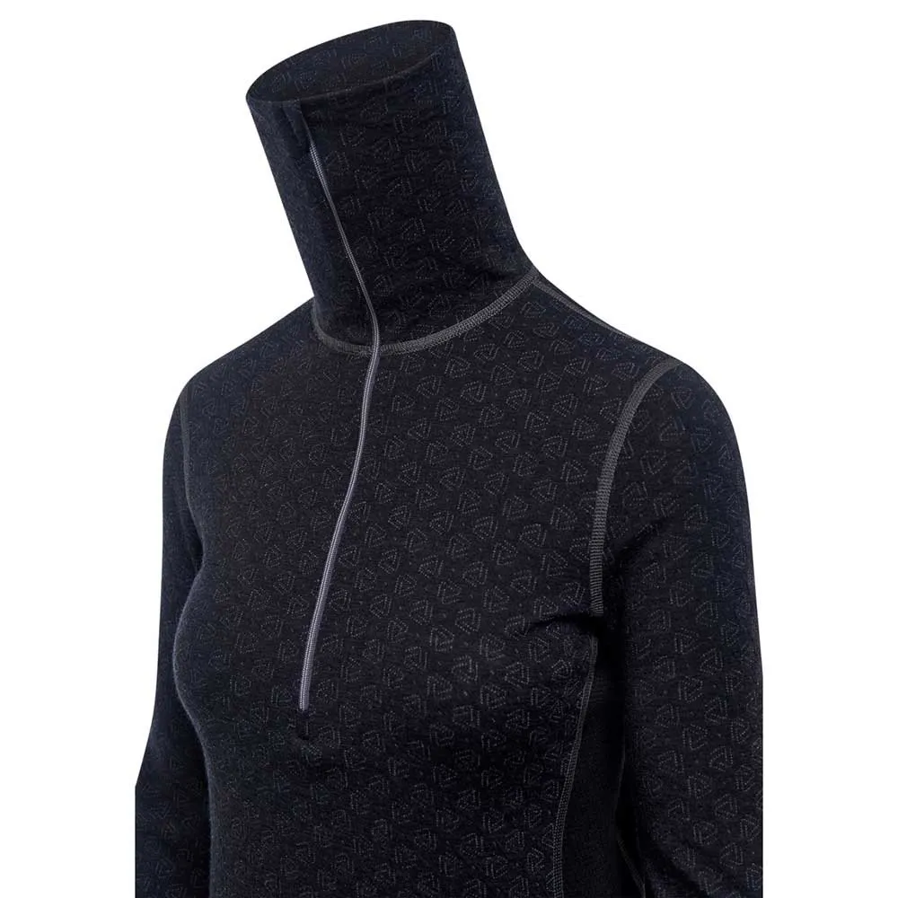 Купить Thermowave xtrm452-990-l Базовый слой с длинным рукавом Merino Xtreme Turtle Neck Black / Dark Grey Melange 30x25x2 7ft.ru в интернет магазине Семь Футов