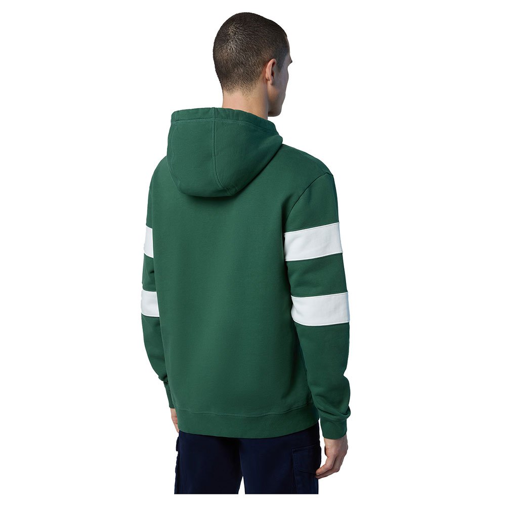 Купить North sails 691280-0400-S Толстовка с капюшоном Logo Зеленый Green S 7ft.ru в интернет магазине Семь Футов
