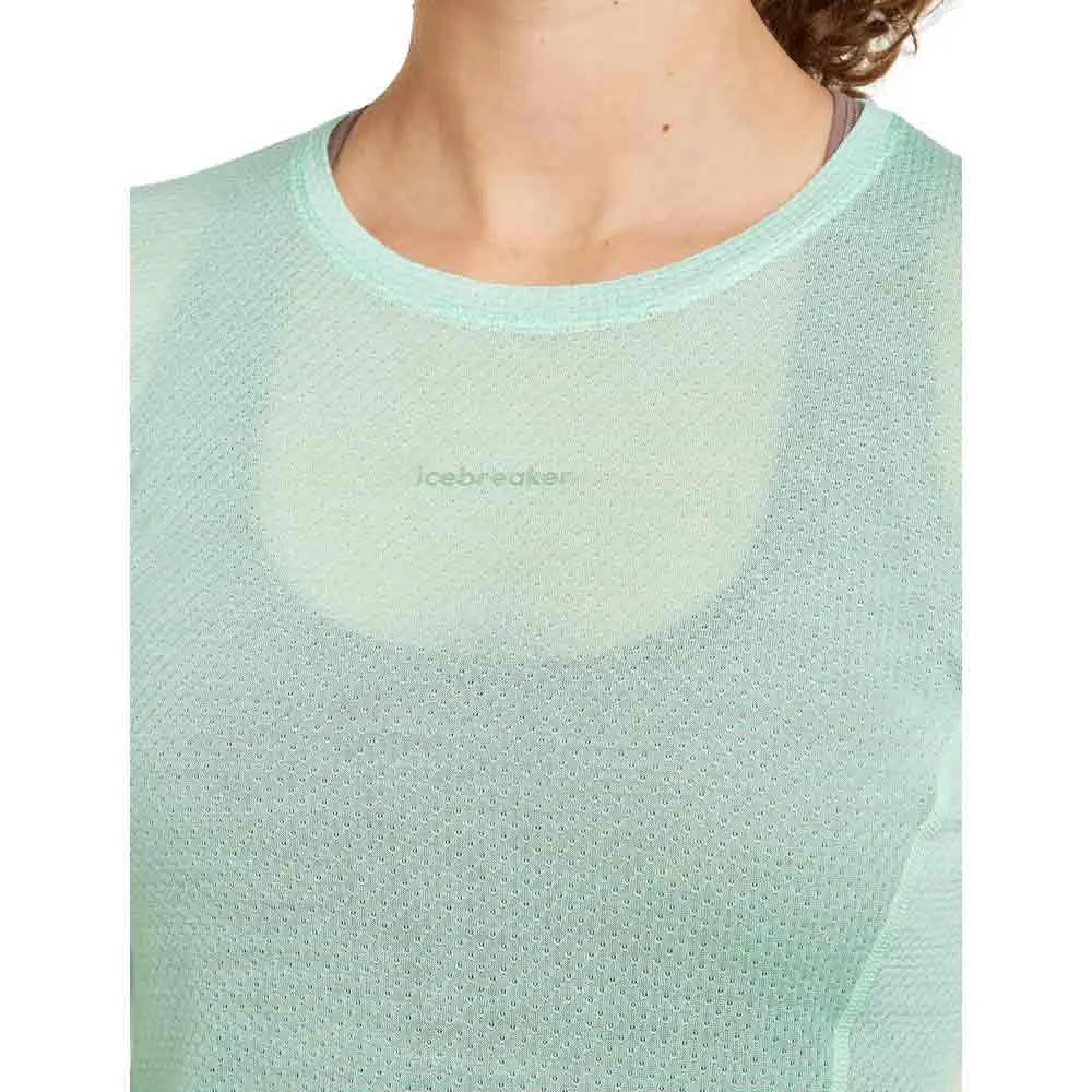 Купить Icebreaker 0a577k0a2/xs Базовый слой с длинным рукавом Merino Blend 75 Cool-Lite™ Featherlight™ Crewe Mint 30x25x2 7ft.ru в интернет магазине Семь Футов
