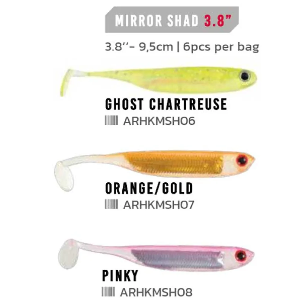 Купить Herakles ARHKMSH07 Мягкий приманка Mirror Shad 95 mm Orange / Gold 7ft.ru в интернет магазине Семь Футов