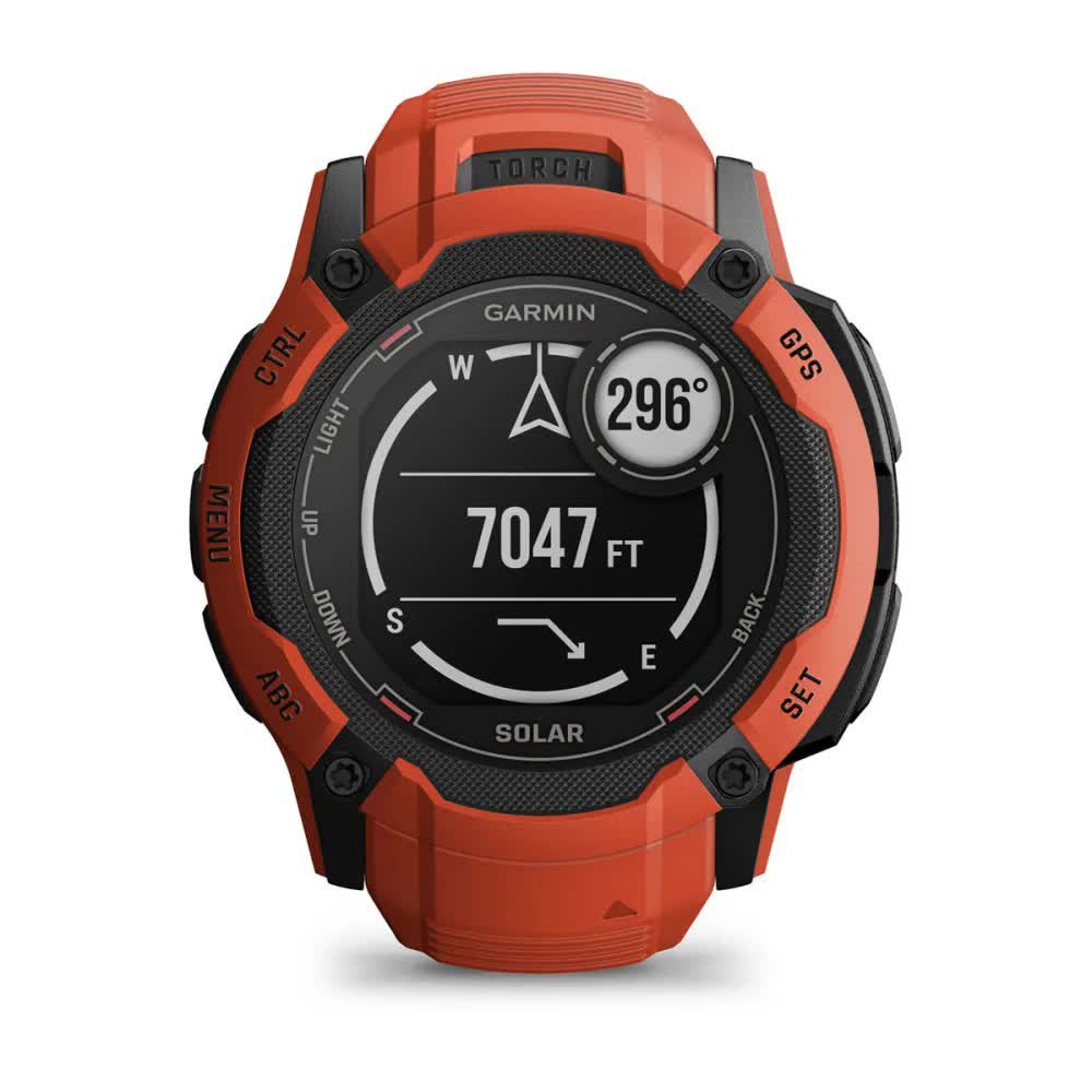 Купить Garmin 010-02805-01 Часы Instinct 2X Solar Оранжевый  Flame Red 7ft.ru в интернет магазине Семь Футов