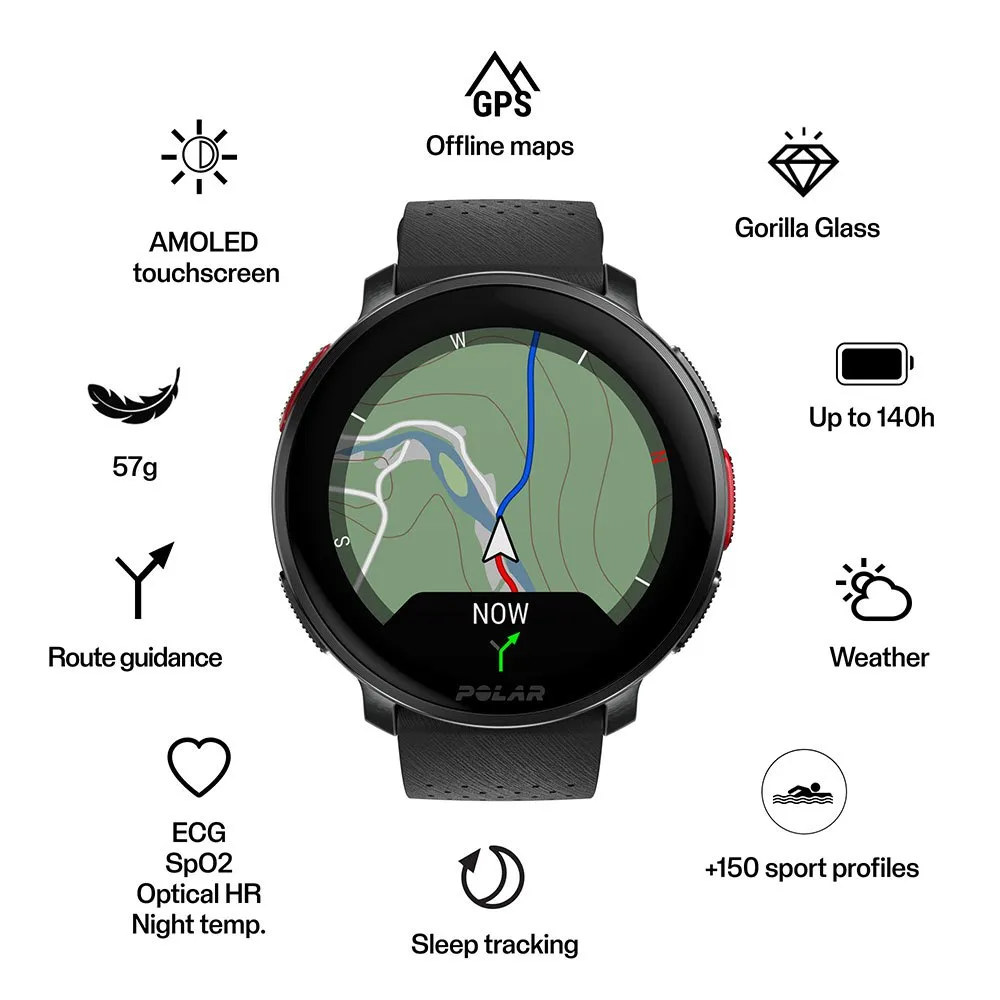 Купить Polar R-140957891-900108890 Часы Vantage V3 отремонтированы Серебристый Black S-L 7ft.ru в интернет магазине Семь Футов
