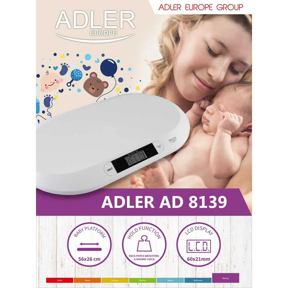 Купить Adler ad 8139 Весы  White 56x5x34 7ft.ru в интернет магазине Семь Футов