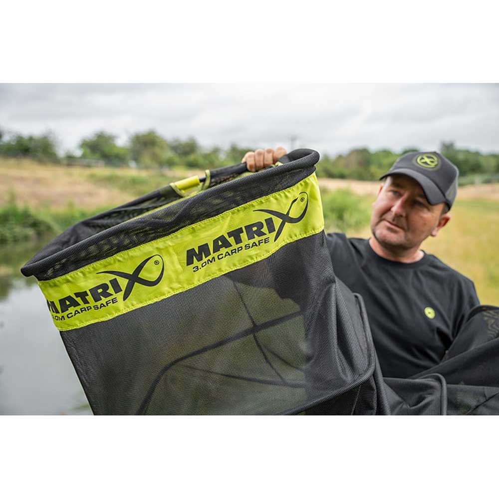 Купить Matrix fishing GLN075 Carp Safe Keepnet Зеленый  Black 300 cm 7ft.ru в интернет магазине Семь Футов