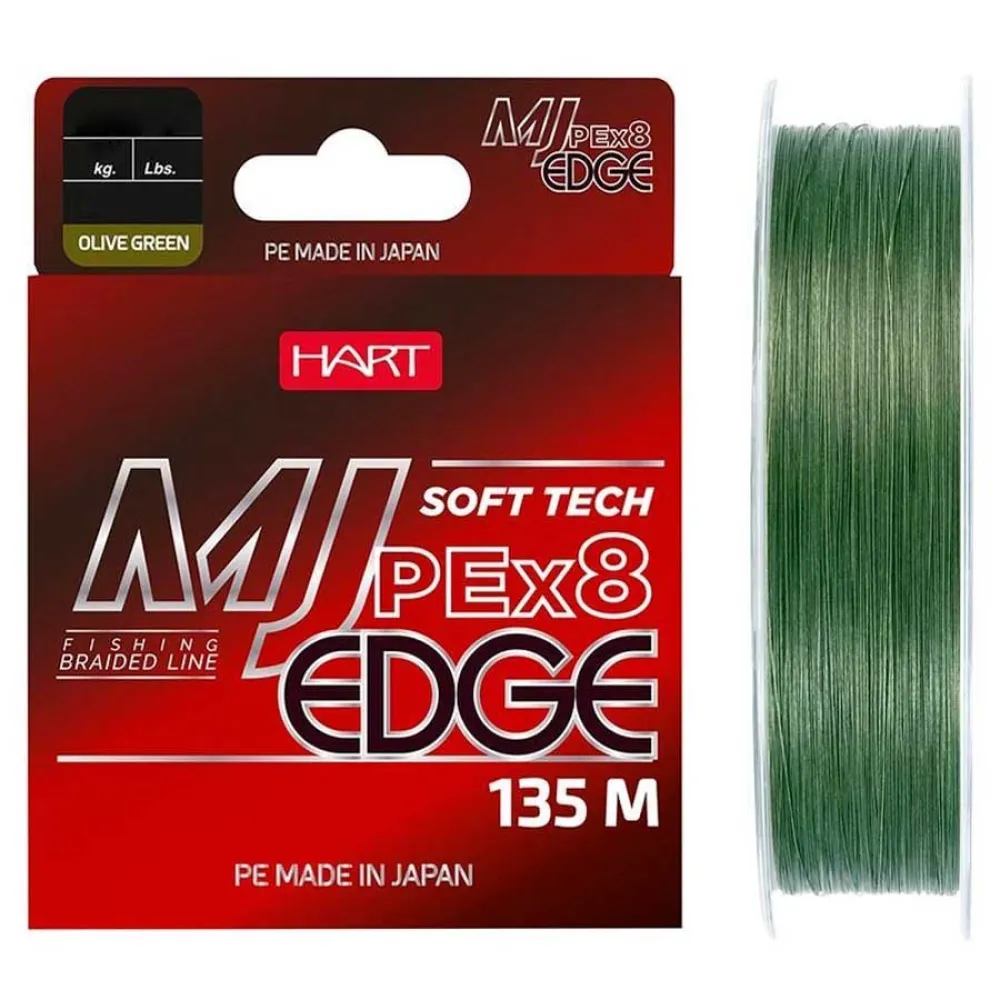 Купить Hart LHEO13516 Плетёная леска Mj Edge 135 m Зеленый Olive Green 0.160 mm 7ft.ru в интернет магазине Семь Футов