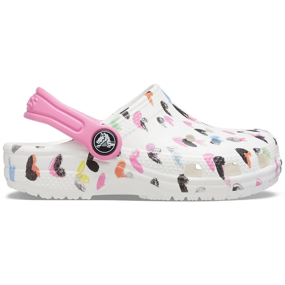 Купить Crocs 207000-100b-c5 Деревянные башмаки Classic Heart Print White 35x25x15 EU 20 7ft.ru в интернет магазине Семь Футов