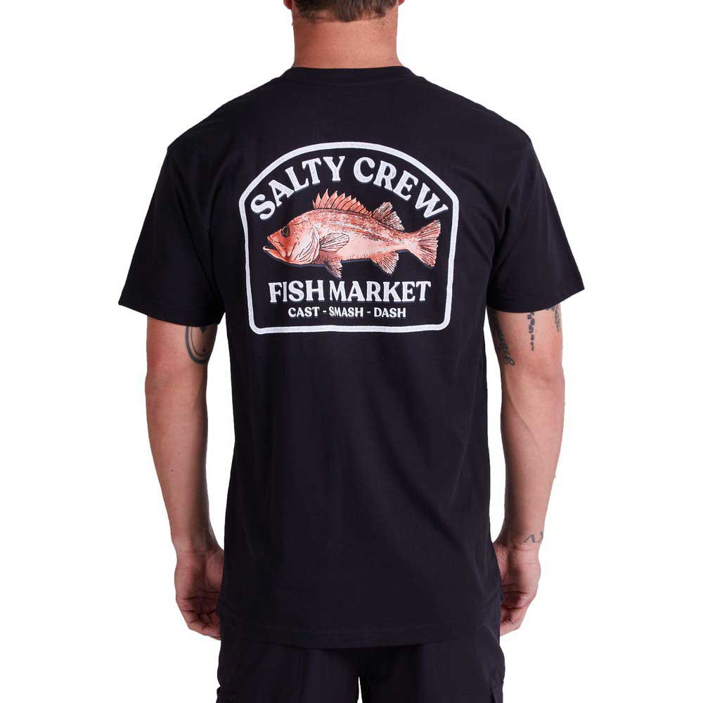 Купить Salty crew 20035495-BLK-M Футболка с коротким рукавом Fish Market Premium Черный Black M 7ft.ru в интернет магазине Семь Футов