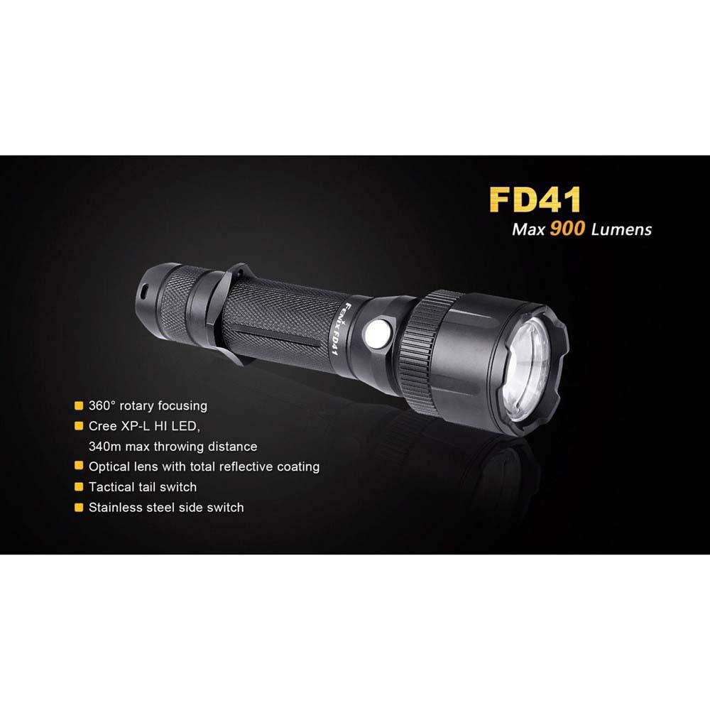 Купить Fenix FD41 Черный  Black 900 Lumens 7ft.ru в интернет магазине Семь Футов