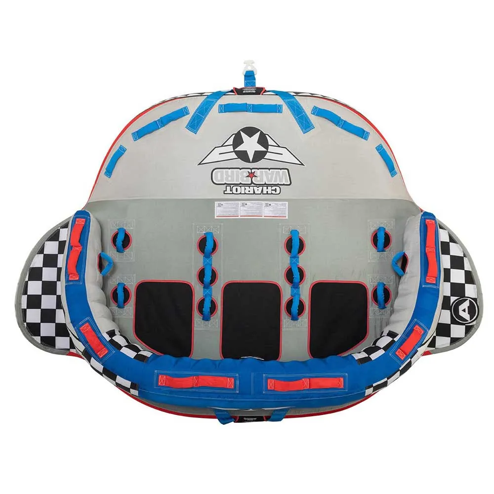Купить Airhead 253-ahcw1790 буксируемая водная игрушка Chariot Warbird 3 Grey / Red / Blue 61x32x51 3 Places 7ft.ru в интернет магазине Семь Футов