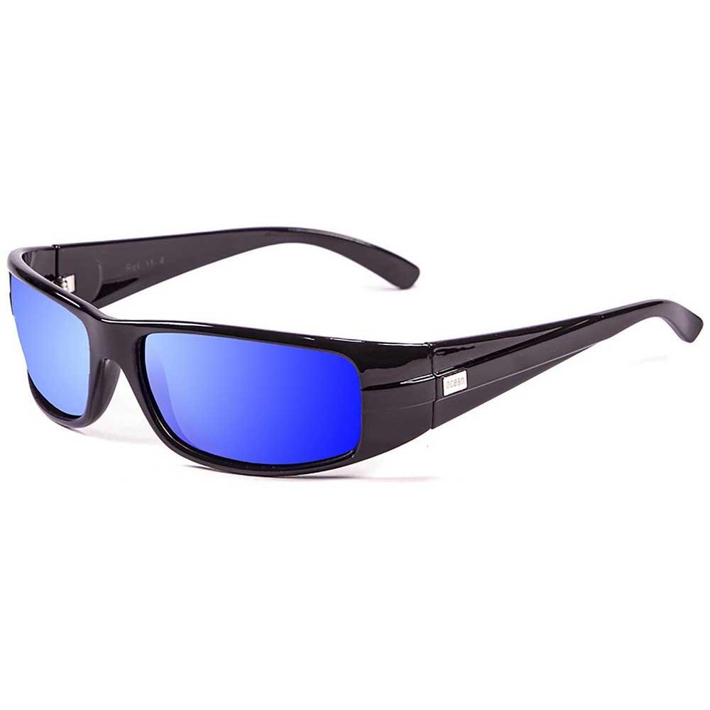 Купить Ocean sunglasses 11.4 поляризованные солнцезащитные очки Zodiac Shiny Black Blue Revo/CAT3 7ft.ru в интернет магазине Семь Футов