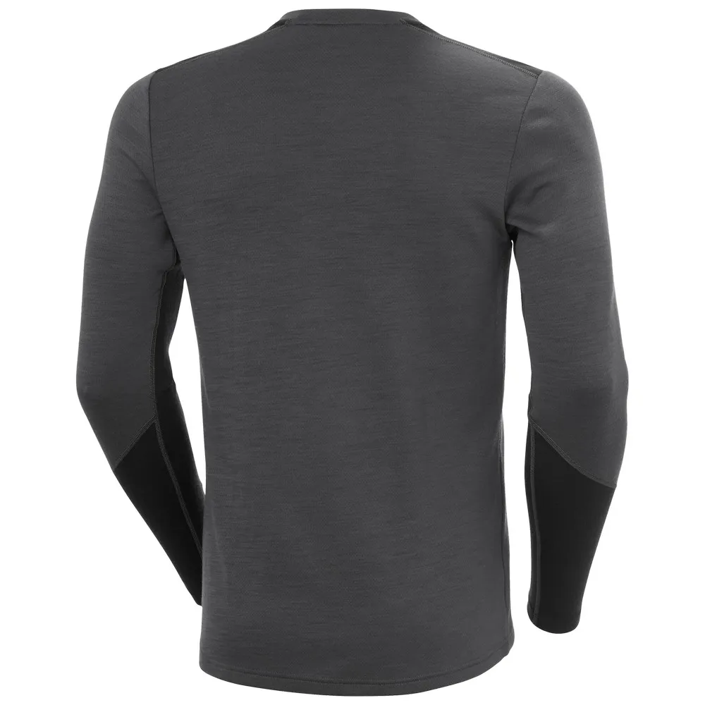 Купить Helly hansen 49364-831-l Базовый слой с длинным рукавом Lifa merino midweight crew Thunder Grey 30x25x2 7ft.ru в интернет магазине Семь Футов
