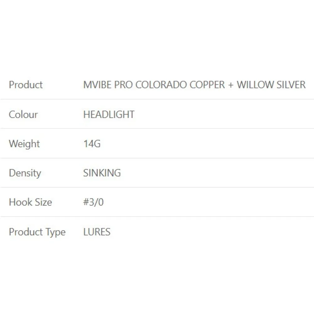 Купить Westin P249-122-014-UNIT Spinnerbait Mvibe Pro Colorado Copper Willow Silver 3/0 14g Золотистый Headlight 7ft.ru в интернет магазине Семь Футов