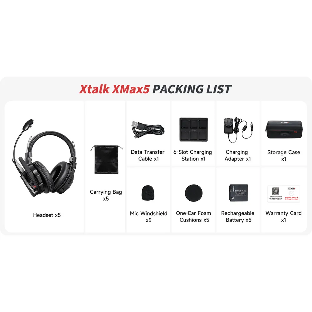 Купить Synco scxtalkxmax5 Интерком Xtalk Xmax 5 Black 35x28x15 7ft.ru в интернет магазине Семь Футов