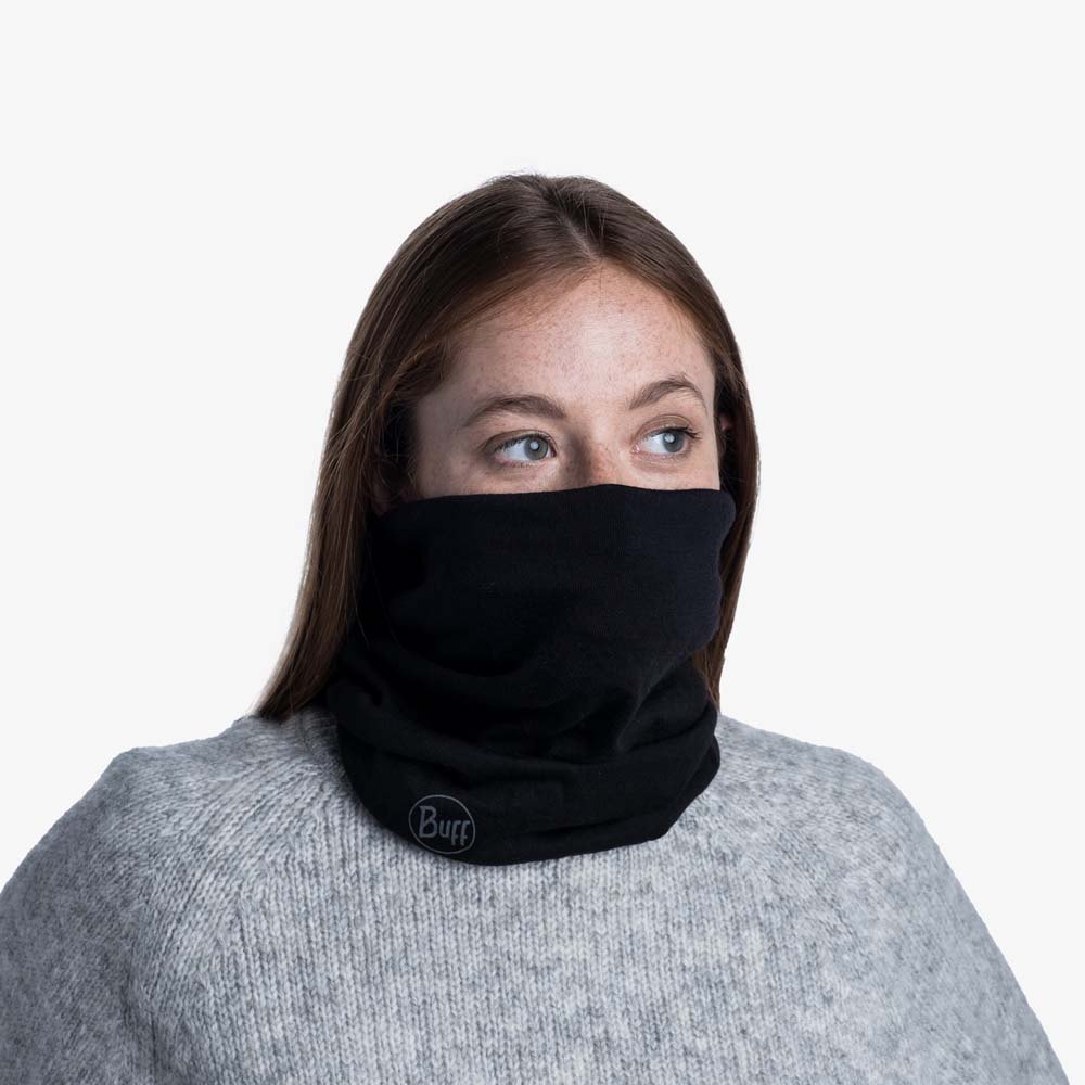 Купить Buff ® 113023.999.10.00 Шарф из мериносовой шерсти средней плотности Черный Solid Black 7ft.ru в интернет магазине Семь Футов