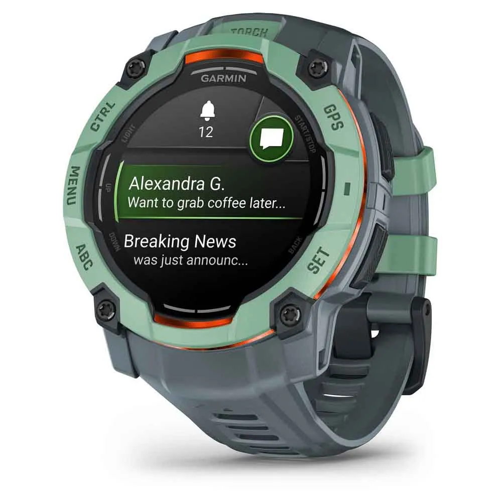 Купить Garmin 010-03020-01 Часы Instinct 3 50 mm Amoled Зеленый  Green / Grey 7ft.ru в интернет магазине Семь Футов