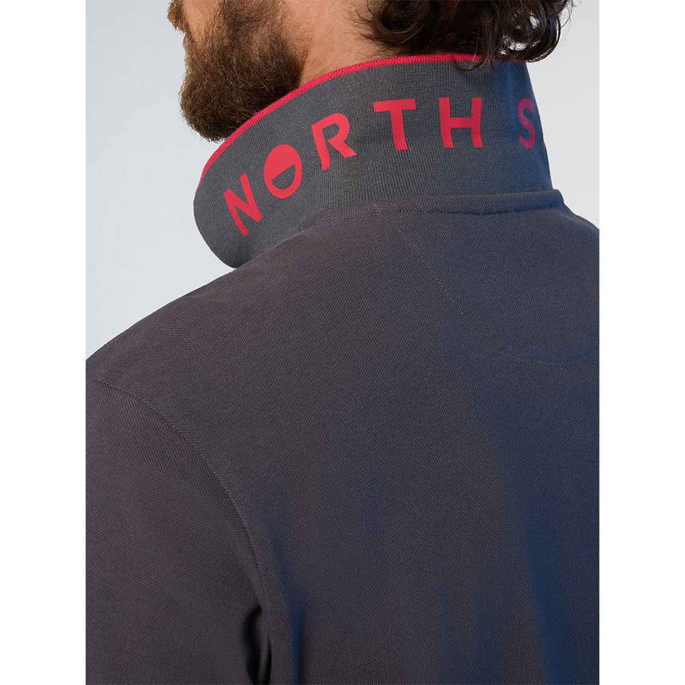 Купить North sails 692452-0936-S Поло с короткими рукавами Collar W Striped In Contrast Серый Iron Grey S 7ft.ru в интернет магазине Семь Футов