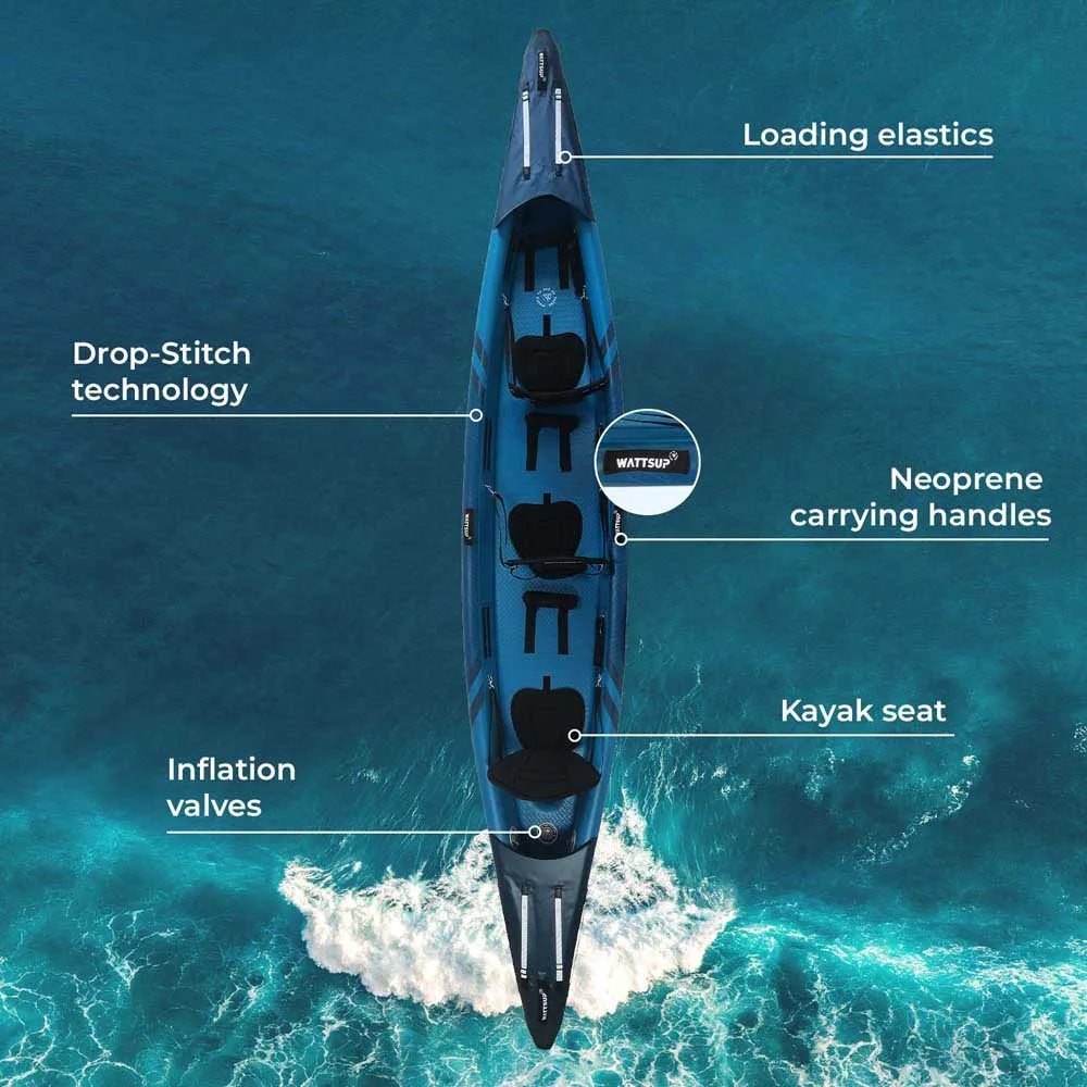 Купить Wattsup PB-WKTOR3 Надувная байдарка Torpedo 3P  Multicolour 7ft.ru в интернет магазине Семь Футов