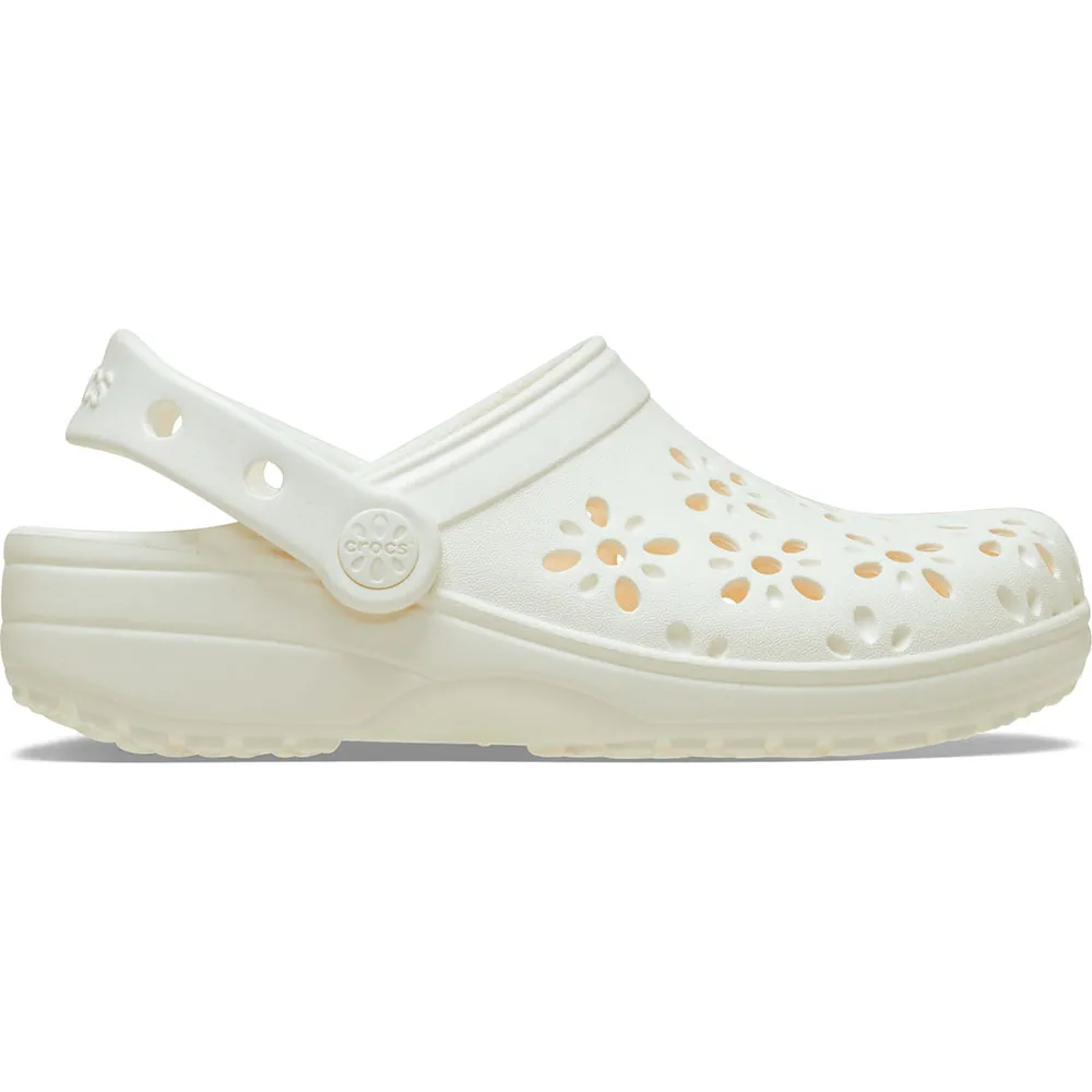 Купить Crocs 210944-0wv-c8 Деревянные башмаки Classic Floral Cut Out T Chalk 35x25x15 EU 24 7ft.ru в интернет магазине Семь Футов