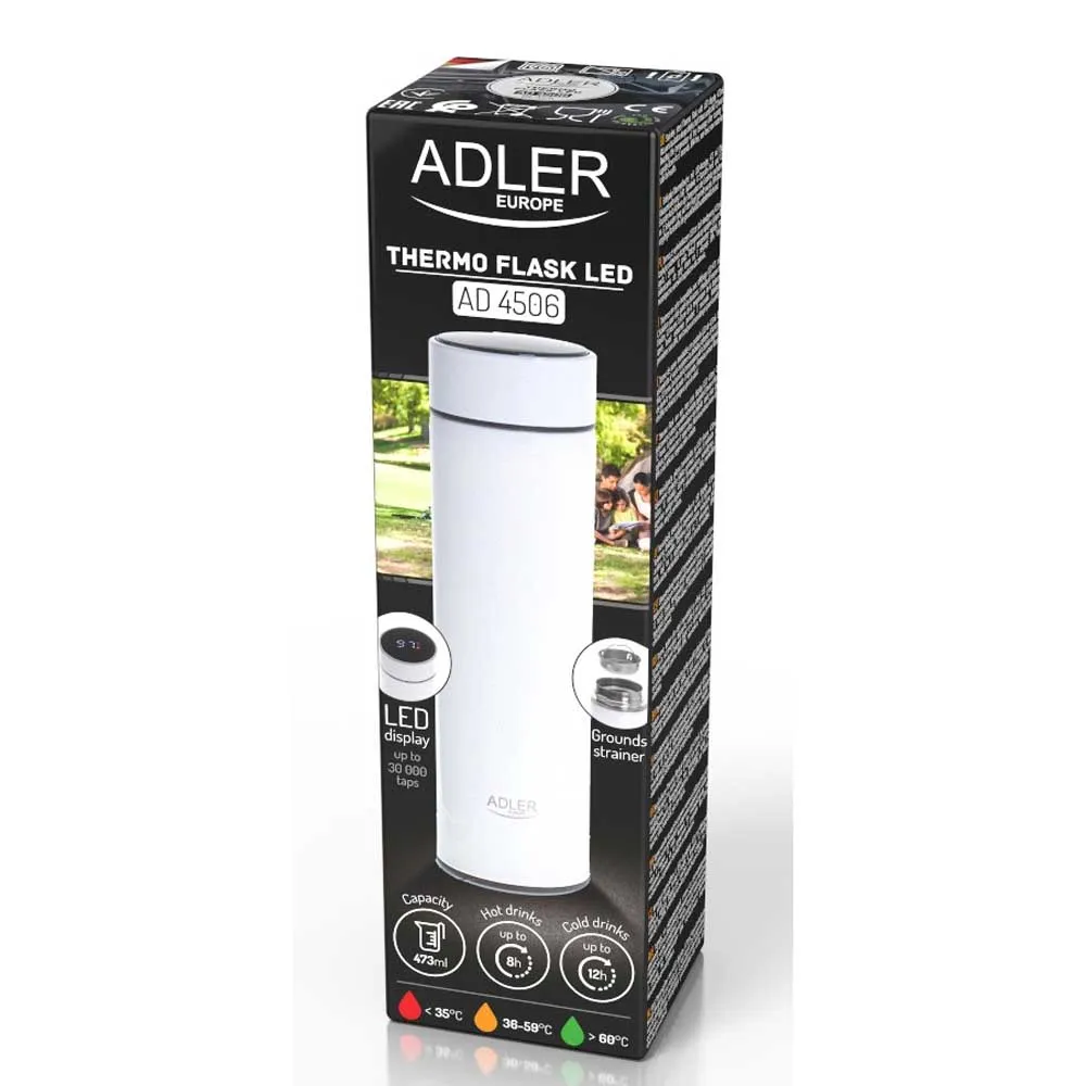 Купить Adler AD 4506 white Термос LED 473ml  White 7ft.ru в интернет магазине Семь Футов
