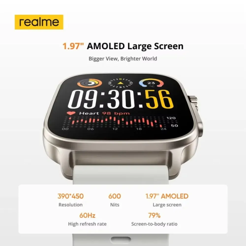 Купить Realme realme watch 5 black Смарт-часы Watch 5 15x13x8 7ft.ru в интернет магазине Семь Футов