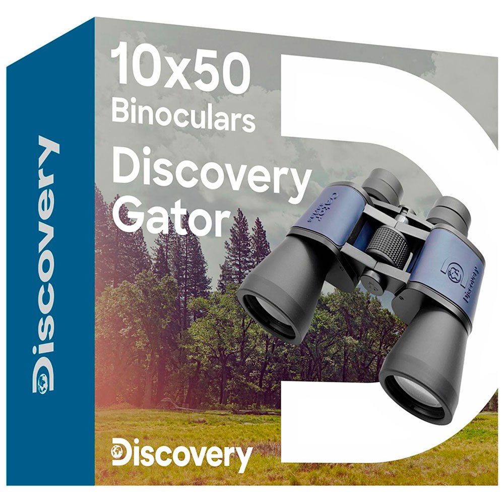 Купить Discovery 77910 Бинокль Gator 10x50 Серебристый Black / Blue 7ft.ru в интернет магазине Семь Футов