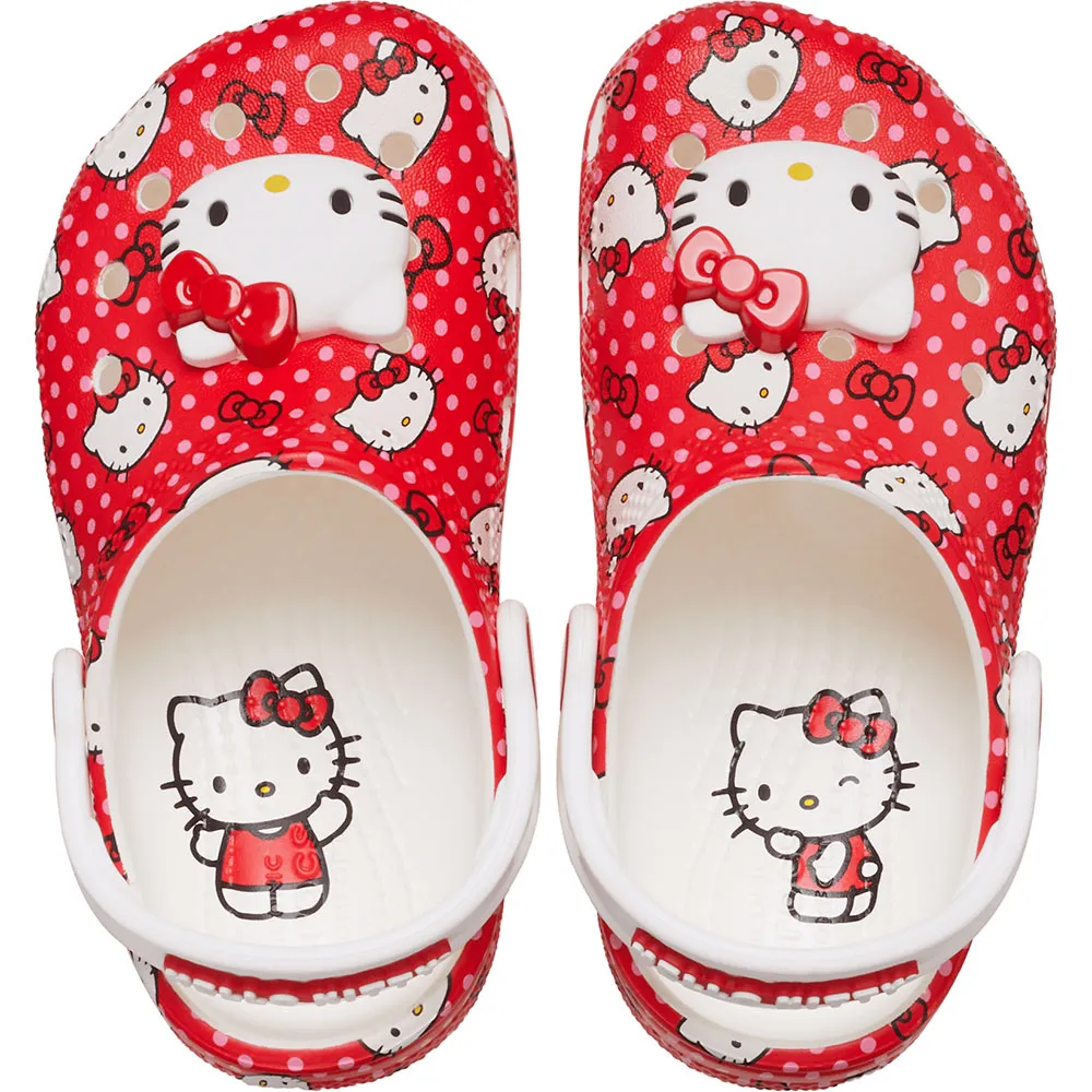 Купить Crocs 210577-90h-c4 Деревянные башмаки Hello Kitty Red Classic Multi 35x25x15 EU 19 7ft.ru в интернет магазине Семь Футов