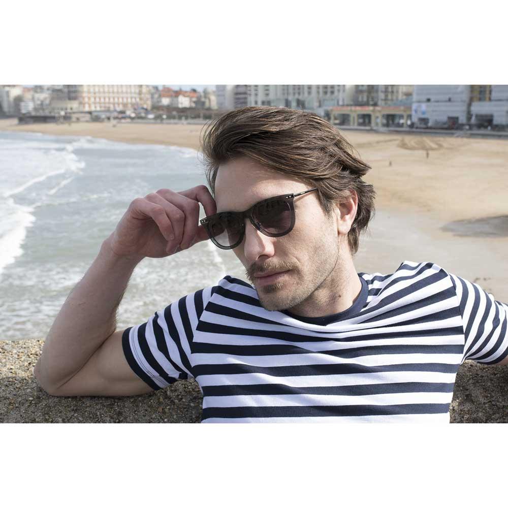Купить Ocean sunglasses 23.14 поляризованные солнцезащитные очки Genova Transparent Gradient Brown Transparent Brown / Metal Black Temple/CAT2 7ft.ru в интернет магазине Семь Футов