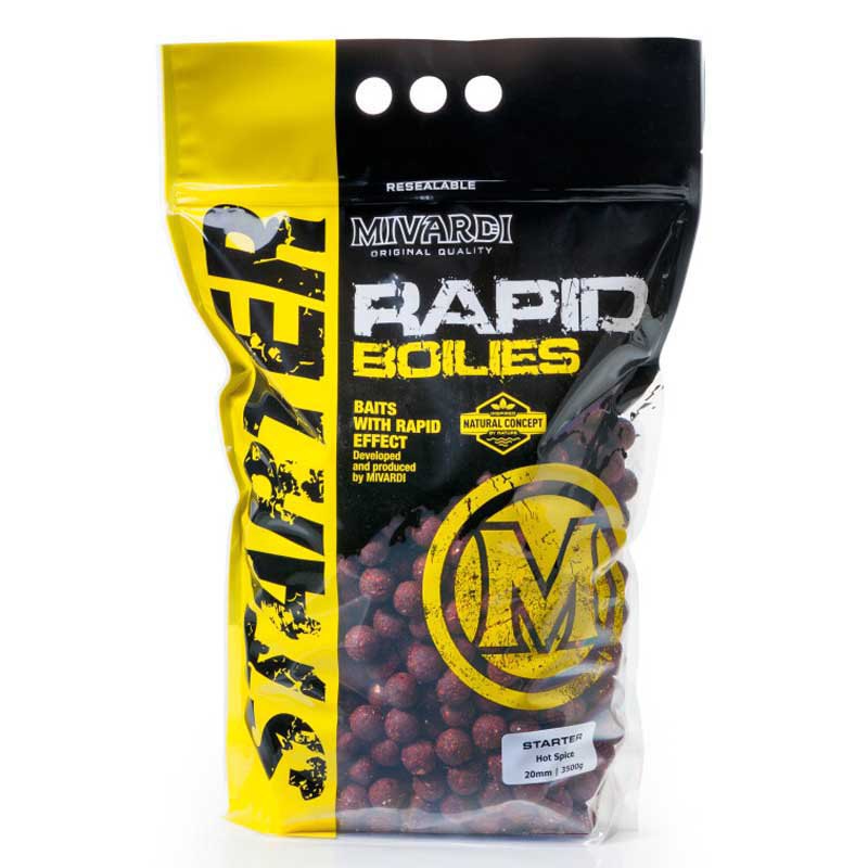 Купить Mivardi M-RABOSTHOS3524-UNIT Rapid Starter Hot Spice 3.5kg Бойлы  Red 24 mm 7ft.ru в интернет магазине Семь Футов