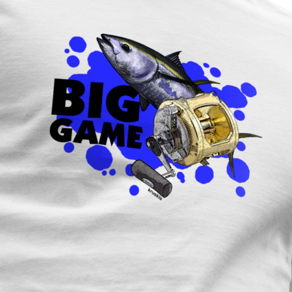 Купить Kruskis CA65500601K041 Футболка с коротким рукавом Big Game Белая White 3XL 7ft.ru в интернет магазине Семь Футов