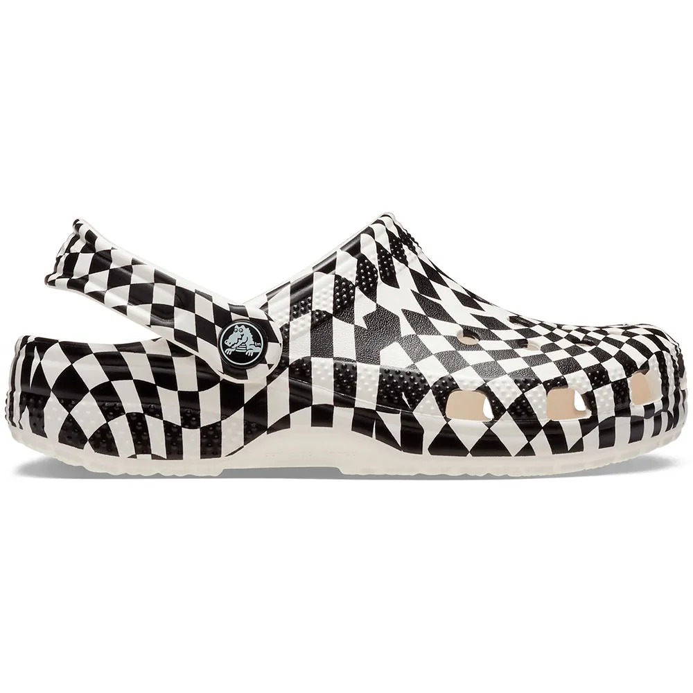 Купить Crocs 210990-103b-c13 Деревянные башмаки Classic Warped Checker White / Black 35x25x15 EU 30 7ft.ru в интернет магазине Семь Футов