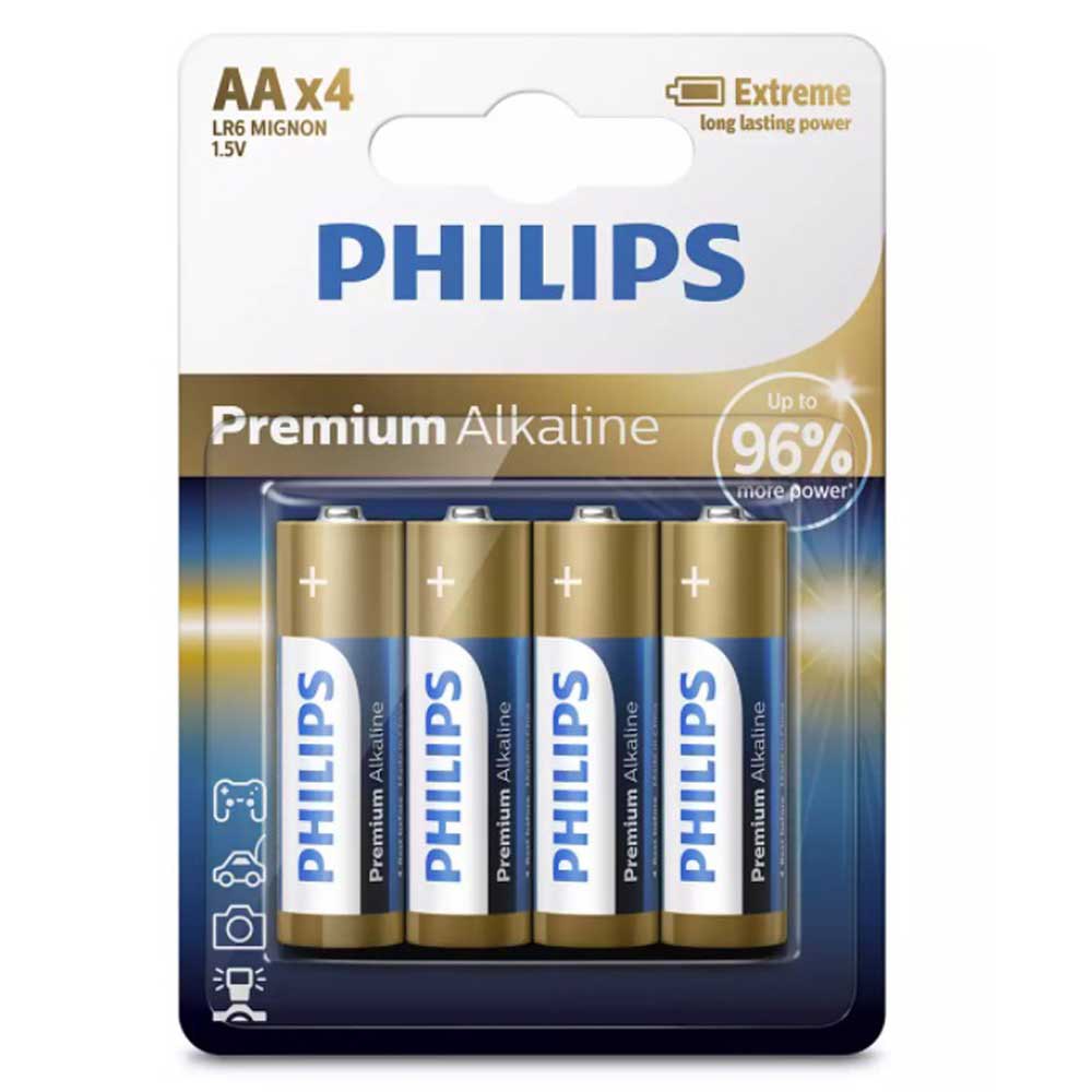 Купить Philips 60976865 AA Аккумуляторы Золотистый Blue 7ft.ru в интернет магазине Семь Футов