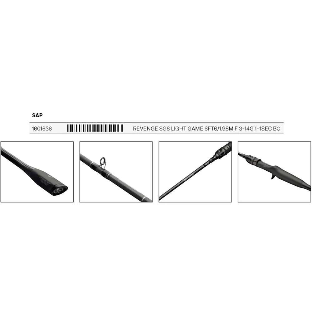 Купить Savage gear 1601636 бейткастинговое удилище Revenge SG8 Light Game Black / Silver 1.98 m 7ft.ru в интернет магазине Семь Футов