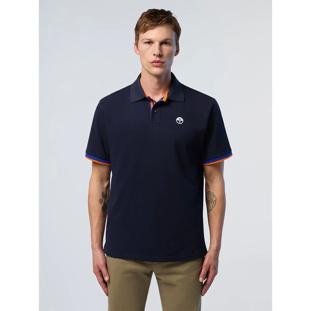 Купить North sails 692445-0802-S Поло с короткими рукавами Graphic 692445 Коричневый Navy Blue S 7ft.ru в интернет магазине Семь Футов